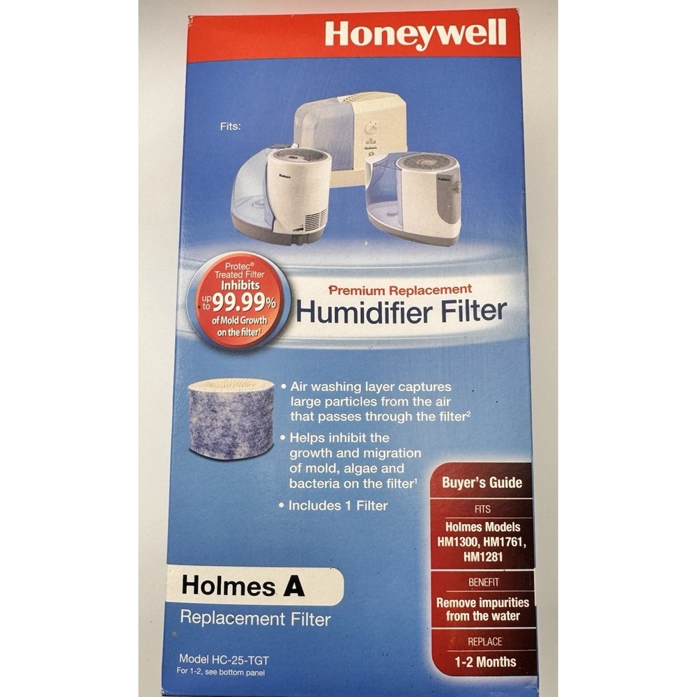Honeywell Holmes A Humidifier Filter HC-25-TGT Replacement Antimicrobial